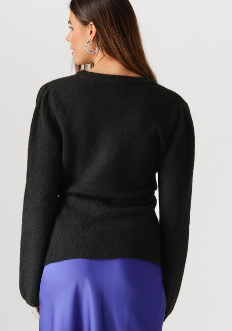 Schwarze MSCH COPENHAGEN Strickjacke MSCHGUSTEL HOPE WRAP CARDIGAN - large