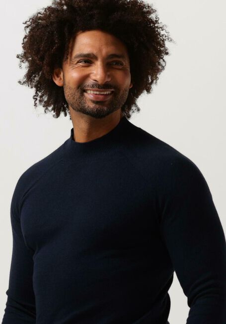 Dunkelblau DSTREZZED Pullover MOCK NECK SOFT COTTON MELANGE - large