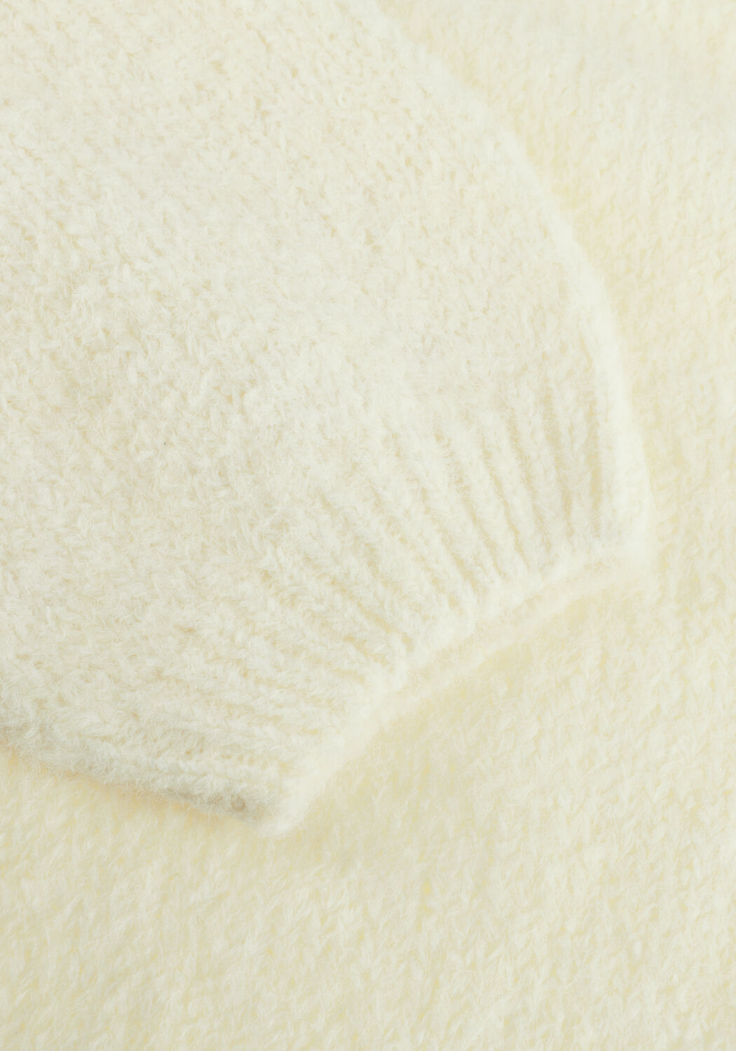 Creme ANOTHER LABEL Pullover ALROXANE KNITTED PULL L/S - large