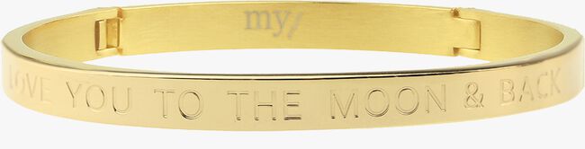 Goldfarbene MY JEWELLERY Armband LOVE YOU TO THE MOON AND - large
