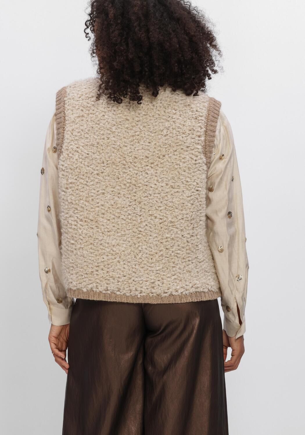 Beige NUKUS Gilet LANA GILET - large