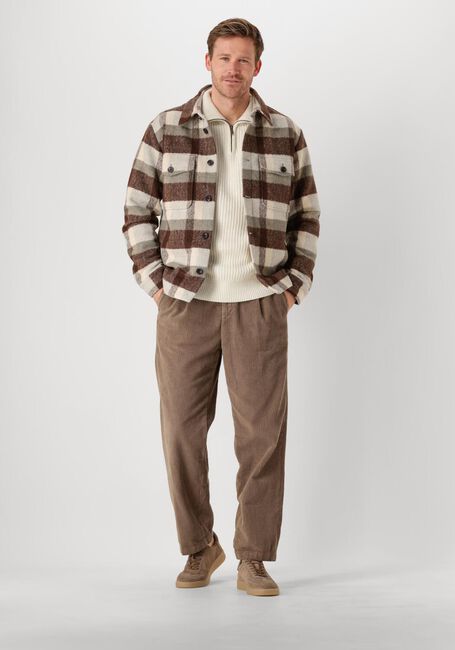 Braune SELECTED HOMME Overshirt SLHARCHIVE OVERSHIRT B NOOS - large