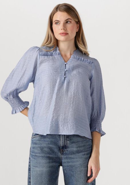 Hellblau CO'COUTURE Blusen CHARLIECC FRILL SS SHIRT - large