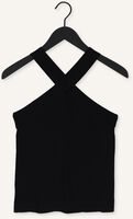 Schwarze SUMMUM Top CROSS STRAP TOP DULL VISCOSE POLYAMIDE KNIT Schwarze SUMMUM Top CROSS STRAP TOP DULL VISCOSE POLYAMIDE KNIT - medium