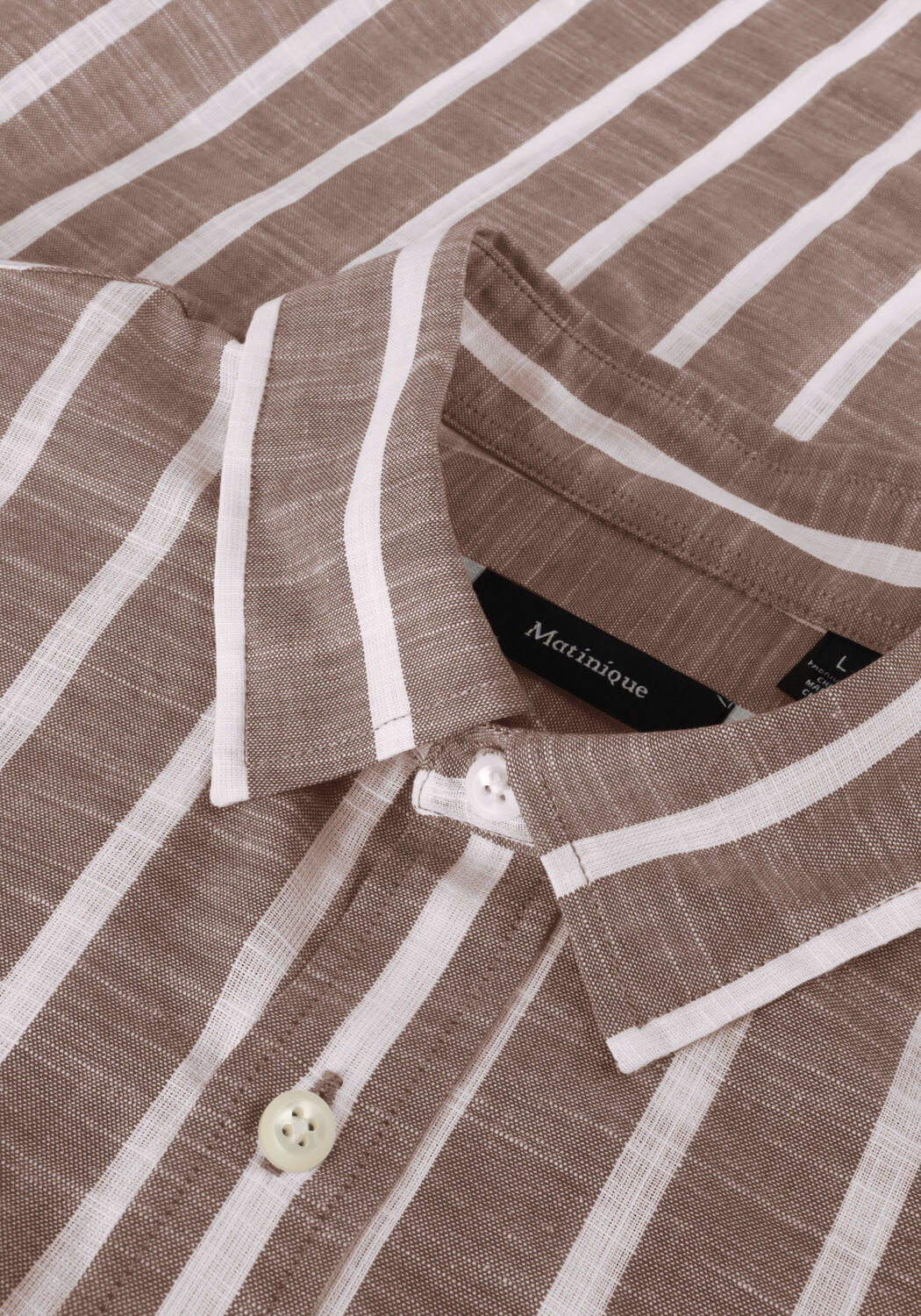 Braune MATINIQUE Casual-Oberhemd MACHRISTALDO - large