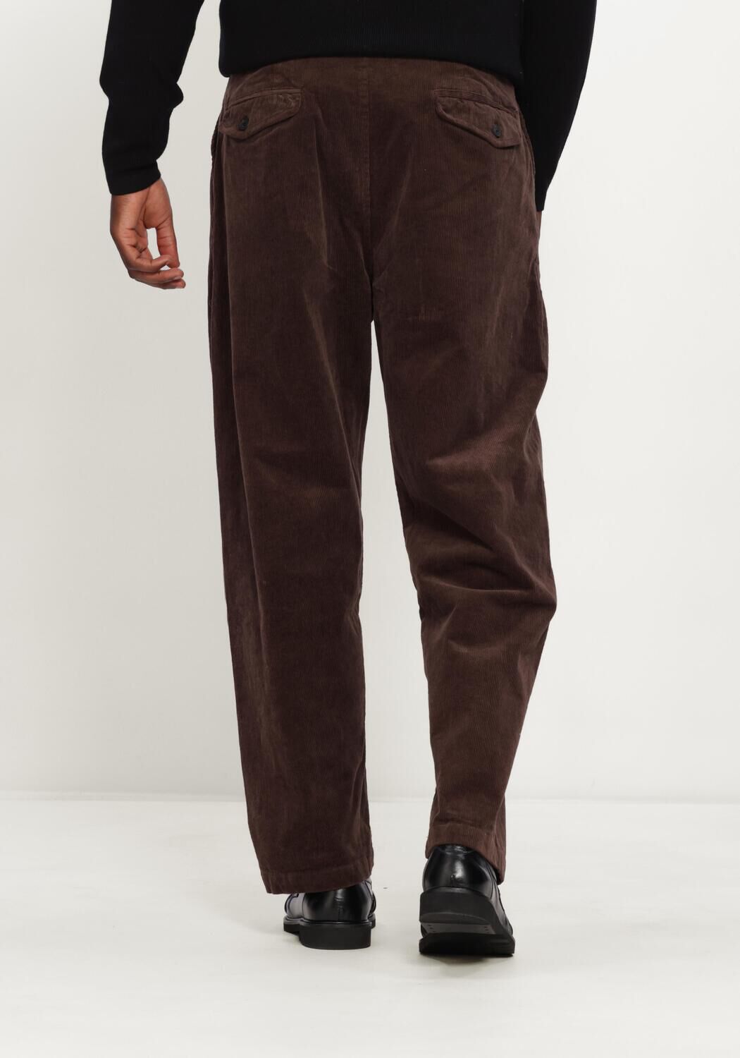 Braune ANERKJENDT Weite Hose AKJACOB CORD PANT - large