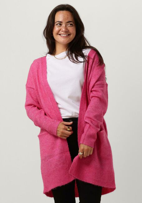Fuchsie SELECTED FEMME Strickjacke SLFLULU NEW LS KNIT LONG CARDIGAN B - large