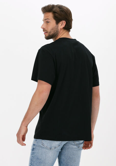 Schwarze CALVIN KLEIN T-shirt MIX MEDIA MESH POCKET TEE - large
