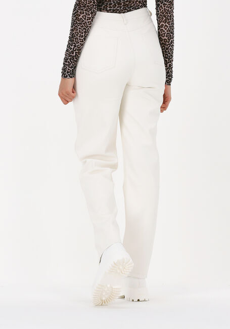 Sand NA-KD Chino HIGHWAIST PU PANTS - large