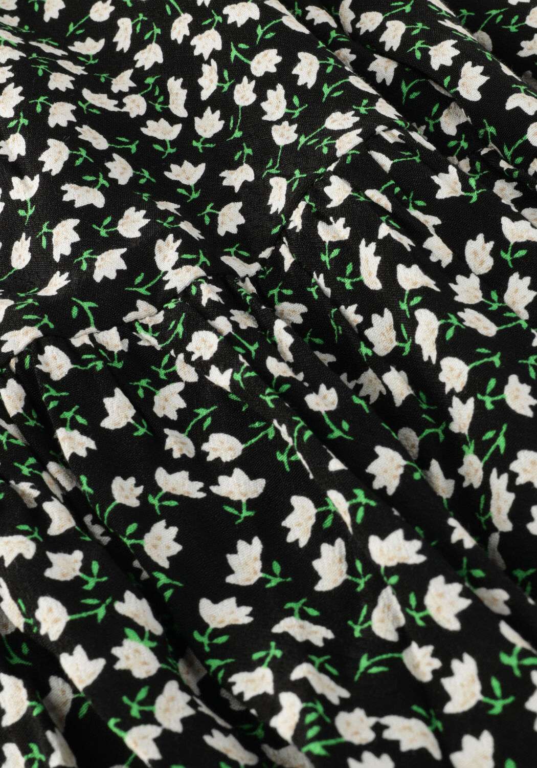 Schwarze Y.A.S. Midikleid YASDITSY V NECK 3/4 SLEEVE SMOCK DRESS - large