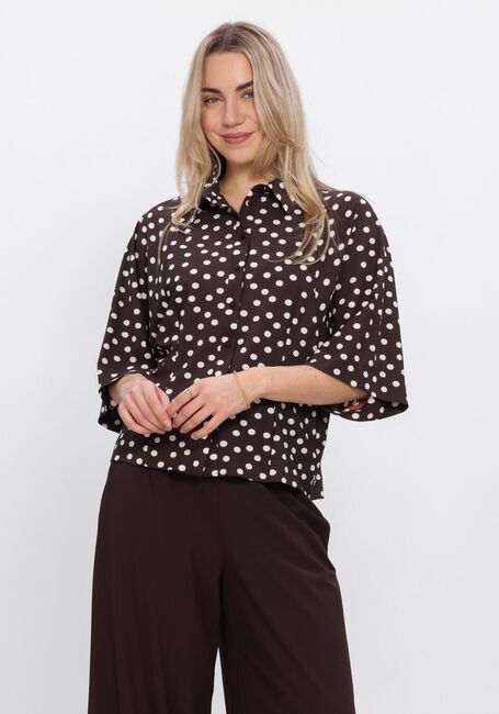 Braune STUDIO ANNELOES Blusen Fabienne dot blouse - large