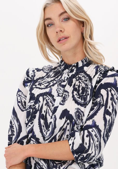 Schwarze DEA KUDIBAL Blusen LINE NS (CO) BLOUSE WITH RUFFLES - large