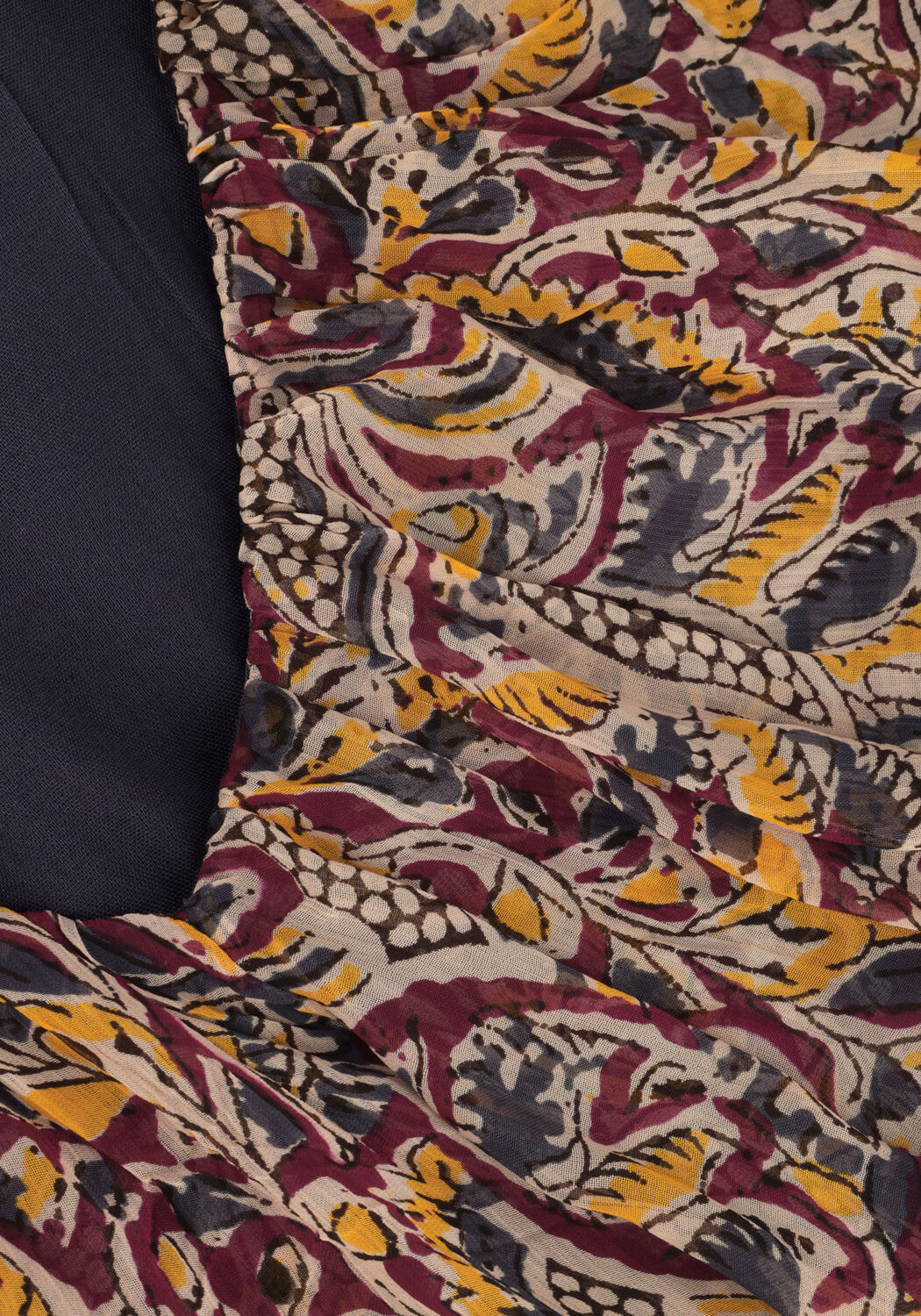 Braune AAIKO Midikleid ESMEE ORIENTAL VIS 520 - large