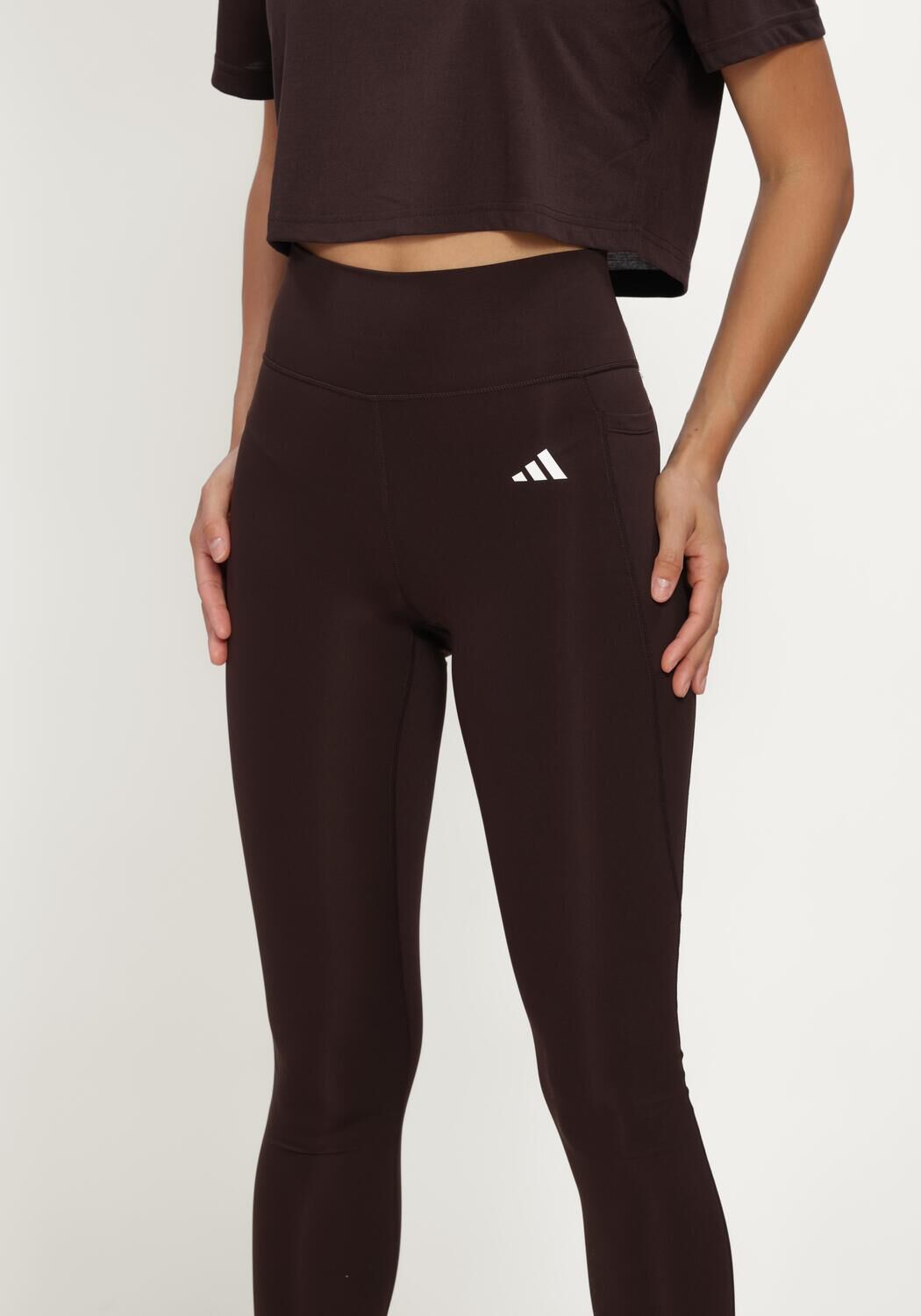 Braune ADIDAS Legging OPT ESS ST 1/1 - large