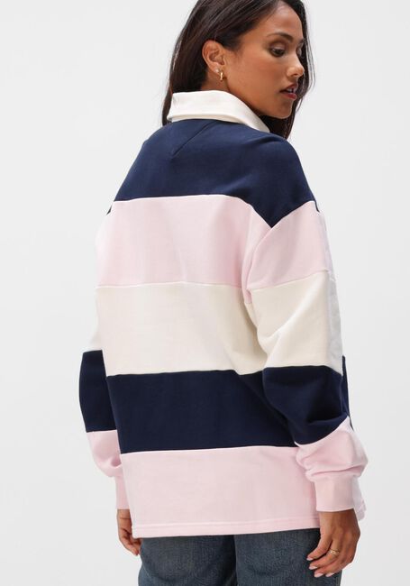 Mehrfarbige/Bunte TOMMY JEANS Polo-Shirt TJW BADGE STRIPE RUGBY - large