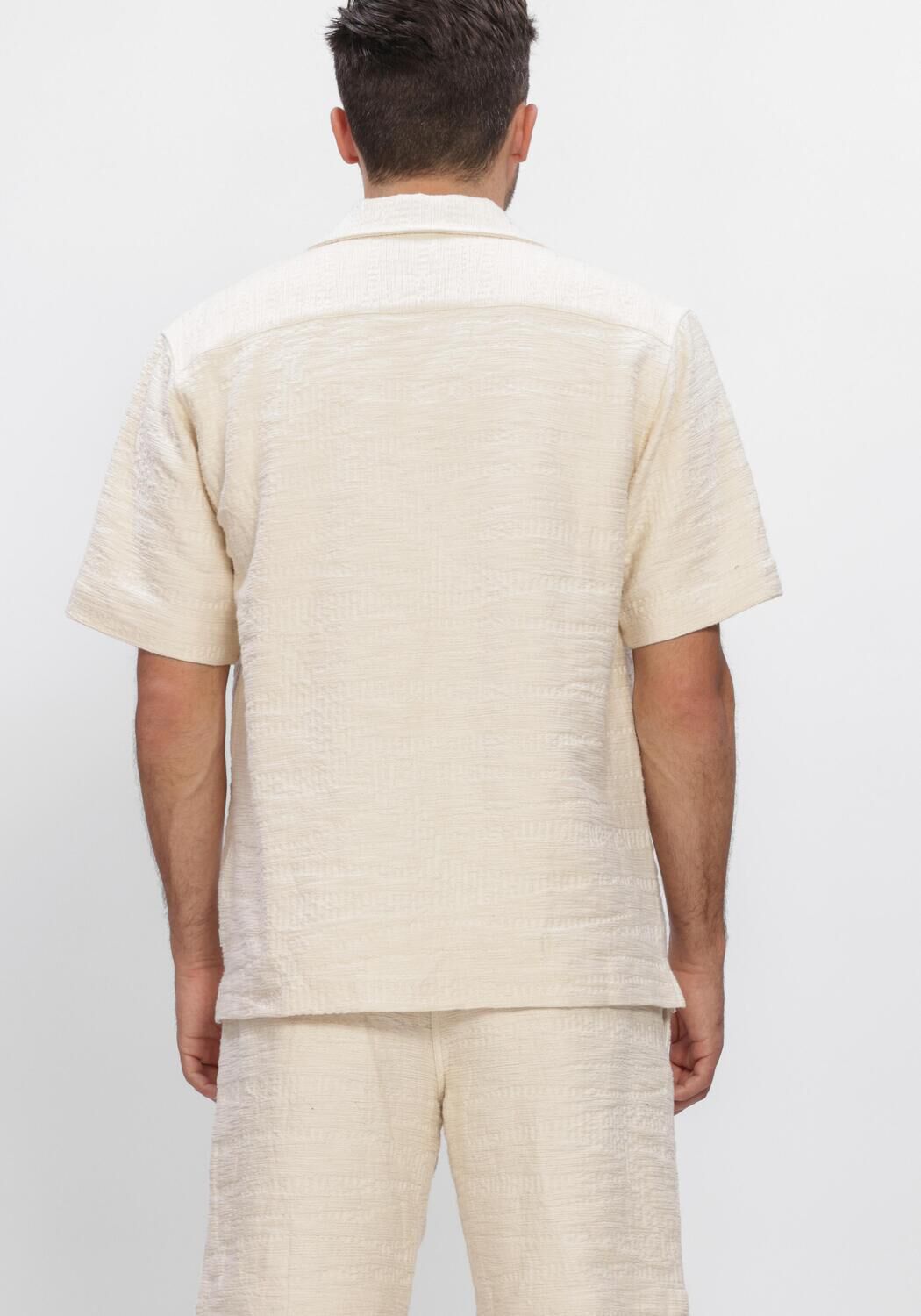 Ecru JC RAGS Casual-Oberhemd CASUAL SHIRT AARON STRUCTURE - large