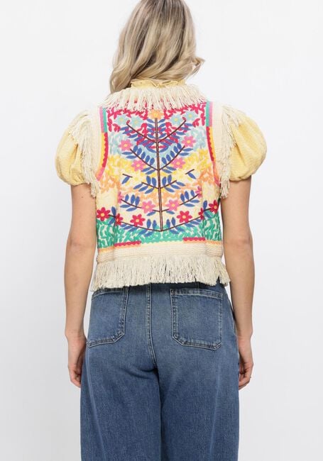 Mehrfarbige/Bunte ANTIK BATIK Gilet RAINBOW GILET - large