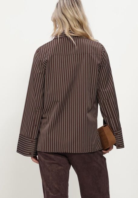 Braune SIMPLE Blusen WV-COTT-PL-PIN-26-3 - large