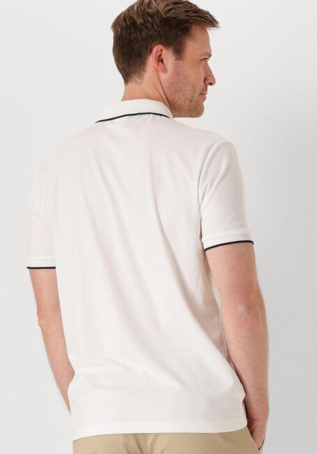 Weiße SELECTED HOMME Polo-Shirt SLHFAVE SPORT ZIP SS POLO NOOS - large