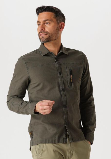 Grüne PME LEGEND Casual-Oberhemd LONG SLEEVE SHIRT MATTWEAVE - large