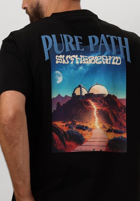 Schwarze PURE PATH T-shirt LOOSE FIT T-SHIRTS CREWNECK SS112 - large