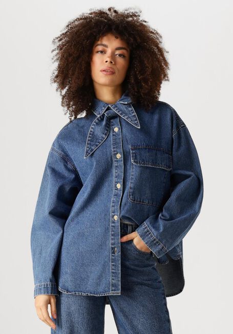 Blaue EDITED Blusen OVERSIZE ANISHA OVERSHIRT - large