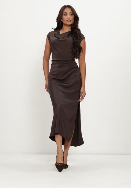 Braune MODSTR&Ouml;M Midikleid TAILORMD DRESS - large