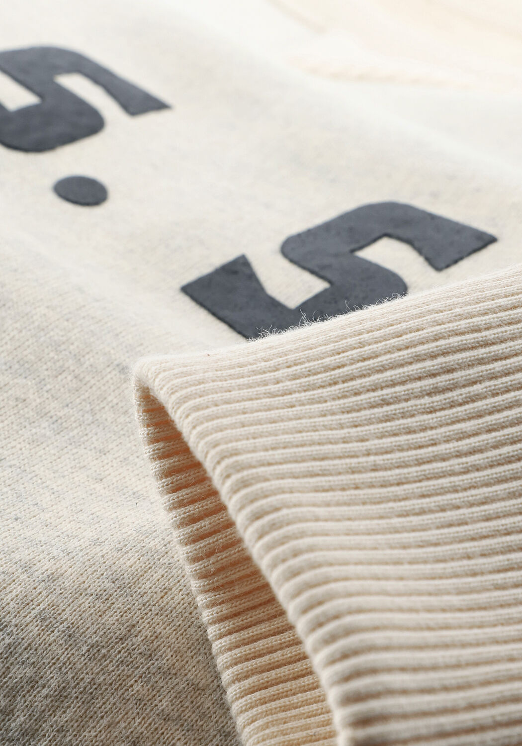 Ecru SCOTCH & SODA Sweatshirt REVERSIBLE SWEAT WITH VARSITY - large