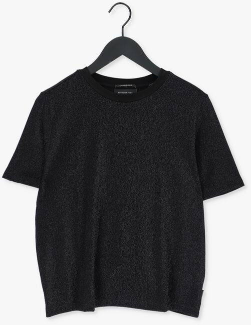 Schwarze SCOTCH & SODA T-shirt LOOSE FIT T-SHIRT 163780 - large