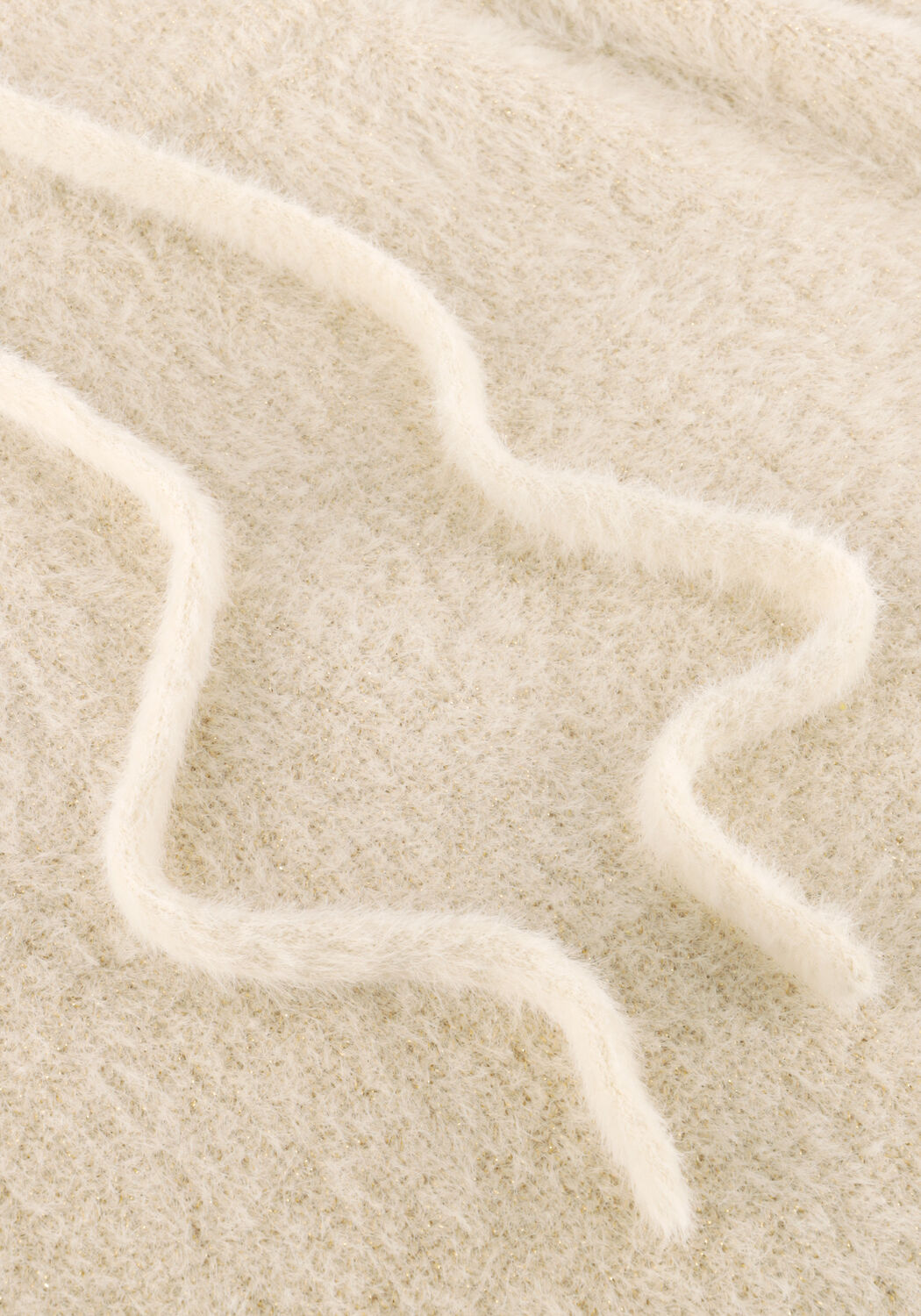 Ecru SIMPLE Maxirock KNIT-FEATHER-MET-25-3 - large