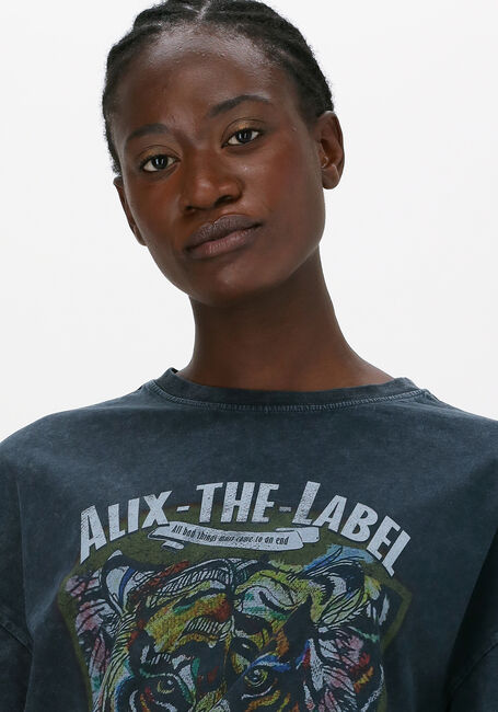 Schwarze ALIX THE LABEL T-shirt OVERSIZED TIGER TSHIRT - large