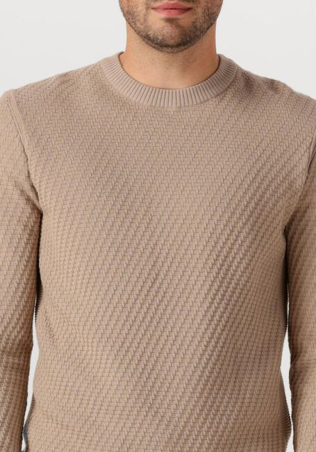 Beige CAST IRON Pullover REGULAR FIT COTTON STRETCH STRUCTURE - large