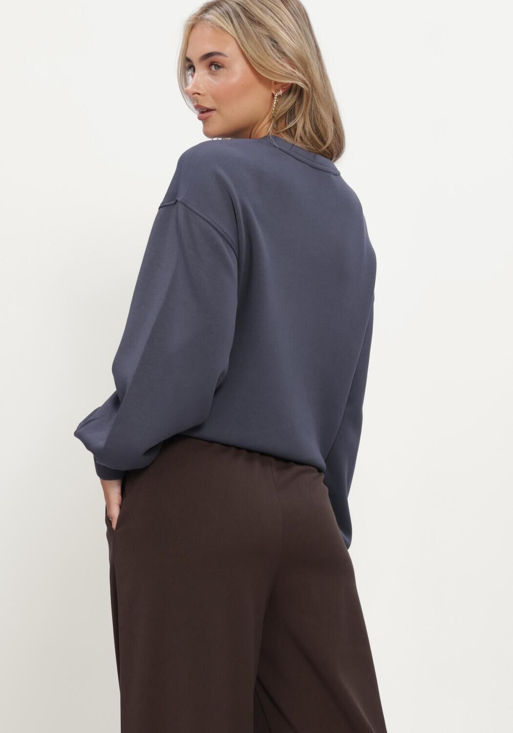 Dunkelblau MSCH COPENHAGEN Sweatshirt MSCHBROOKE IMA Q SWEATSHIRT - large