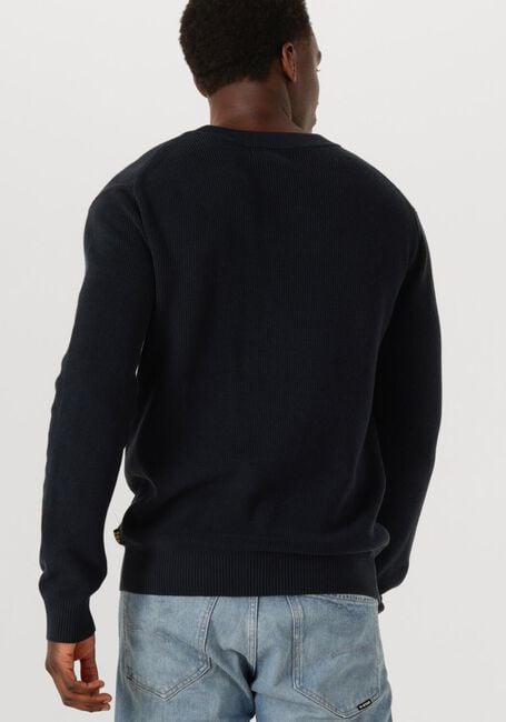 Blaue G-STAR RAW Pullover STRUCTURE R KNIT - large