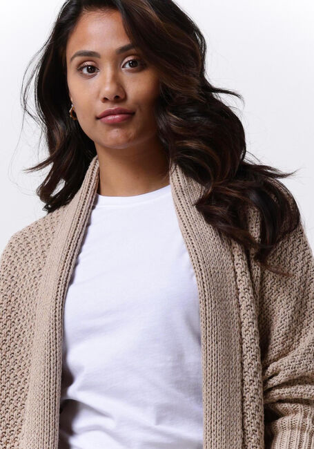 Beige SIMPLE Strickjacke ICE KNIT-ECO-COT-22-3 - large
