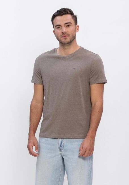 Taupe TOMMY JEANS T-shirt TJM XSLIM JASPE HTR TEE EXT - large