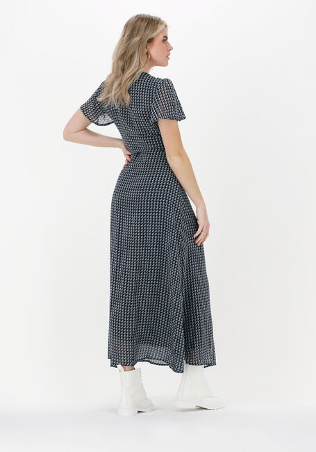Schwarze COLOURFUL REBEL Maxikleid AVA GEOMETRIC MAXI WRAP DRESS - large