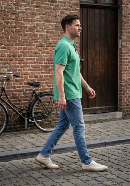Gr&uuml;ne TOMMY JEANS Polo-Shirt TJM REG ESS POLO EXT - large