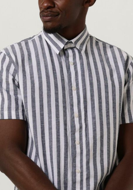 Dunkelblau SELECTED HOMME Casual-Oberhemd SLHSLIMNEW-LINEN SHIRTS SS CLASSIC W - large
