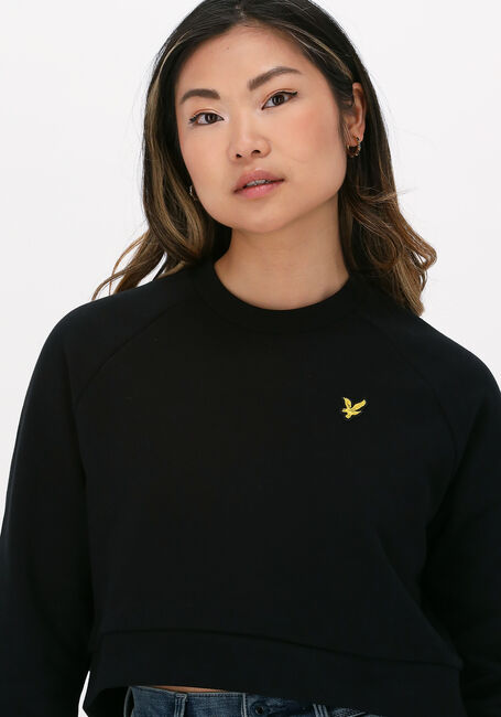 Schwarze LYLE & SCOTT Sweatshirt CROPPED SWEATSHIRT - large