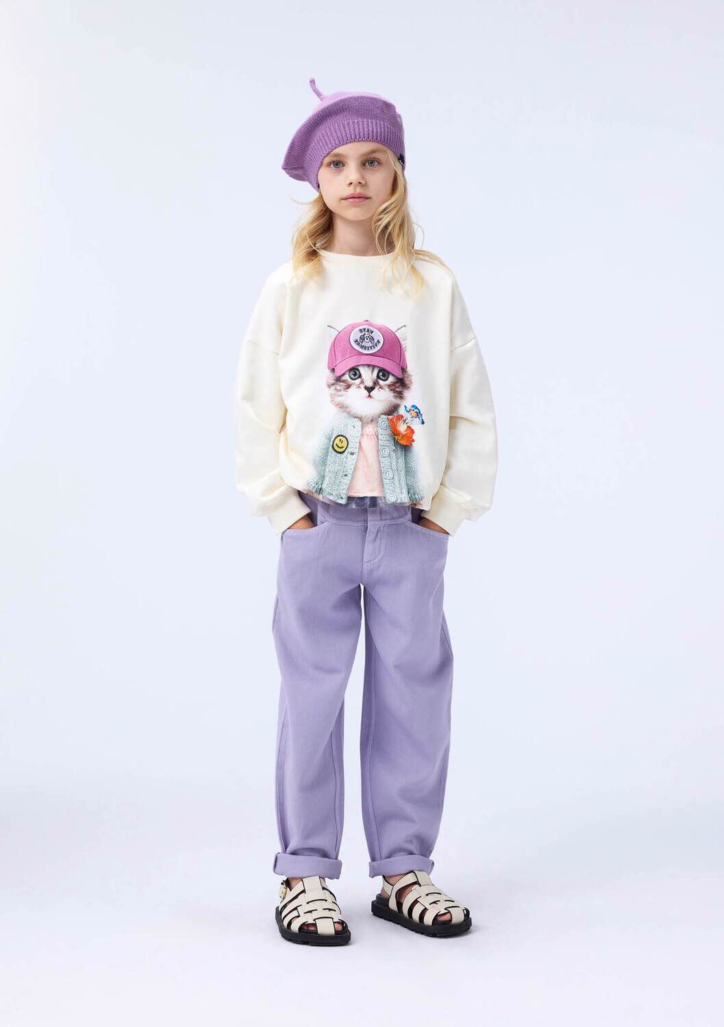 Ecru MOLO Sweatshirt MAXI - large