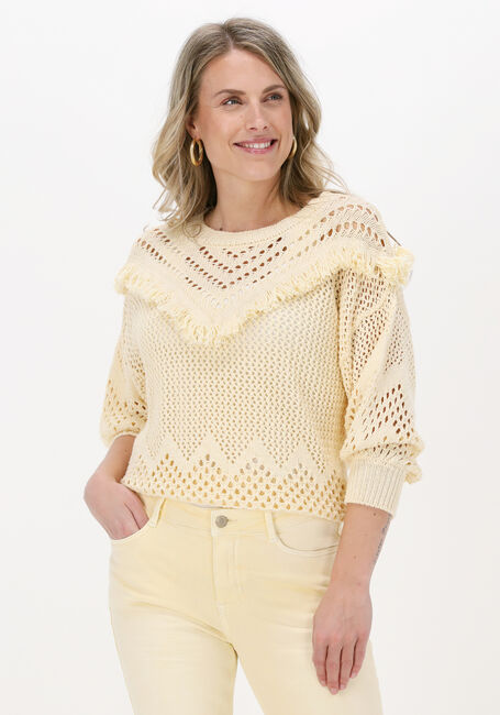 Gelbe SUMMUM Pullover FRINGE SWEATER COTTON ACRYLIC  - large