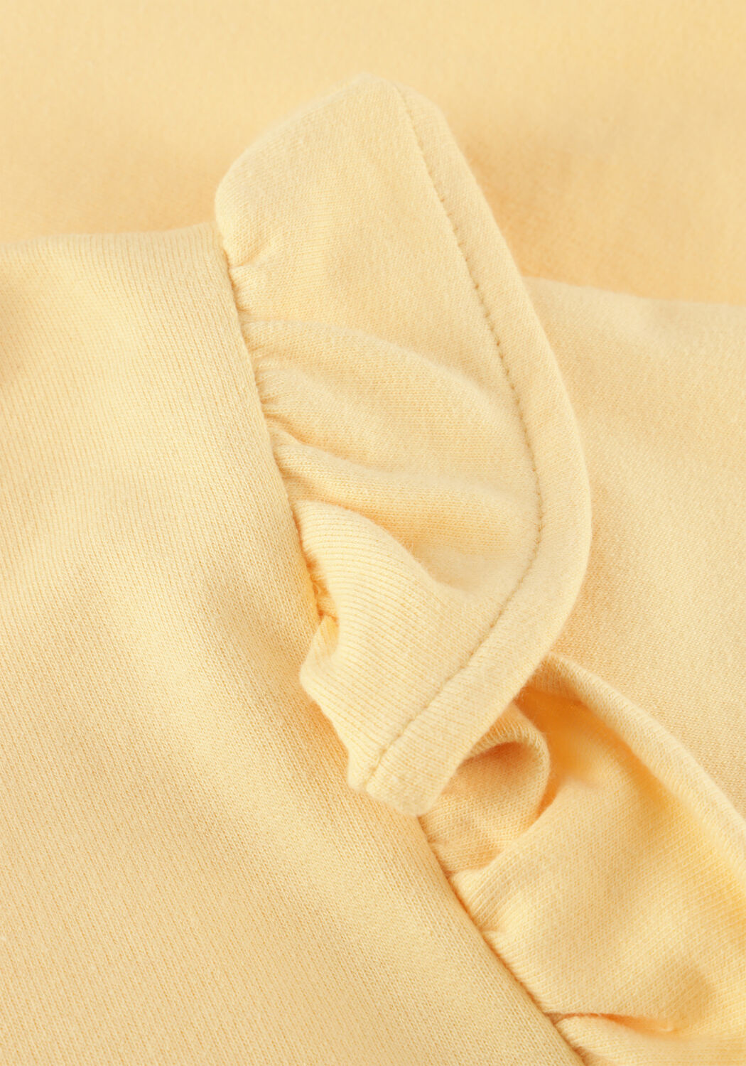 Gelbe JACKY SUE Sweatshirt LOIS RUFFLE SWEATER - large