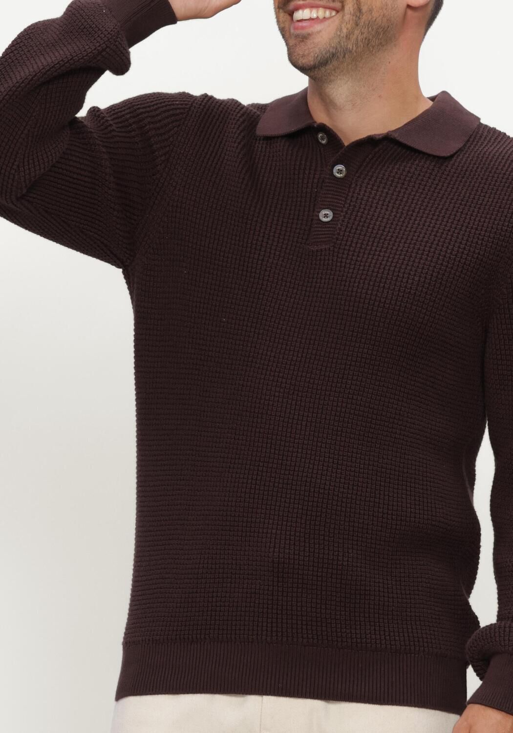 Braune JC RAGS Pullover POLO LONG SLEEVE EFE - large