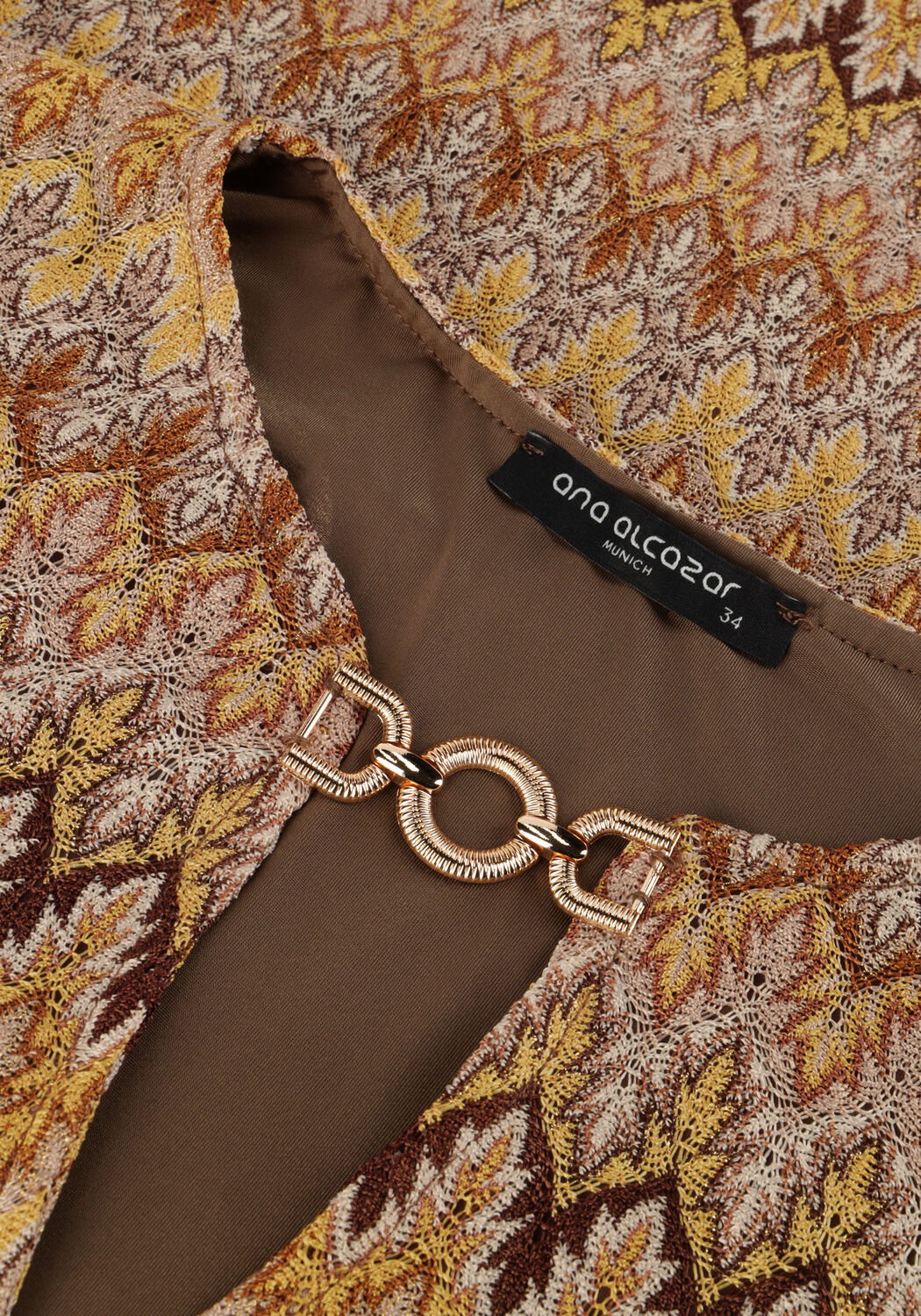 Beige ANA ALCAZAR Minikleid TUNIC DRESS - large