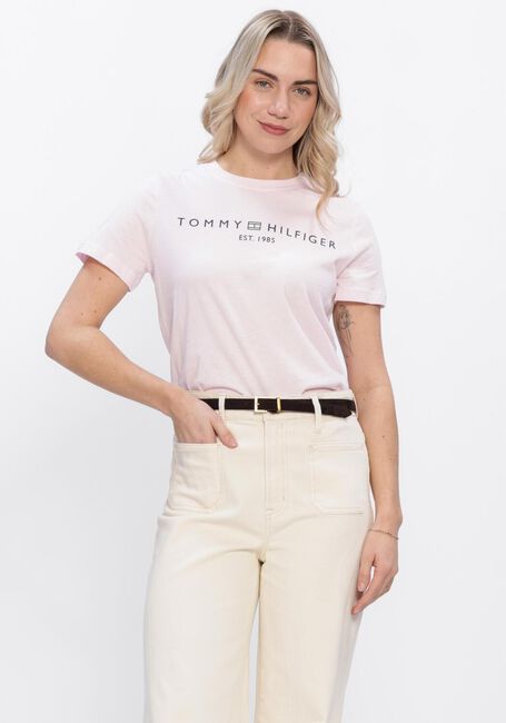 Hell-Pink TOMMY HILFIGER T-shirt REG CORP LOGO - large