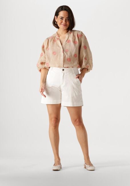 Beige NUKUS Blusen TINA BLOUSE EMBROIDERY - large