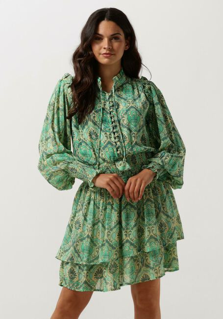 Grüne JANICE Minikleid ARI PRINT - large