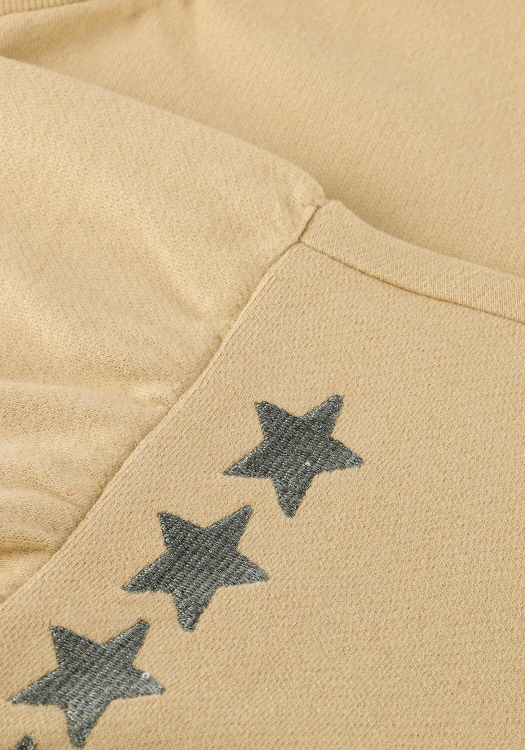 Beige DAILY7 Sweatshirt SWEATER EMBROIDERY SLEEVE - large