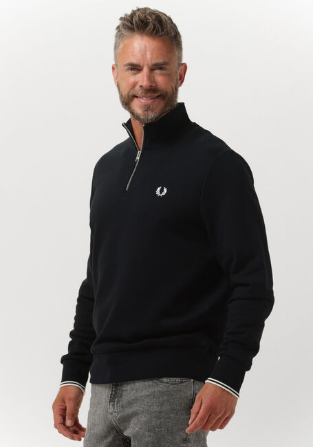 Dunkelblau FRED PERRY Sweatshirt HALF ZIP SWEATSHIRT - large